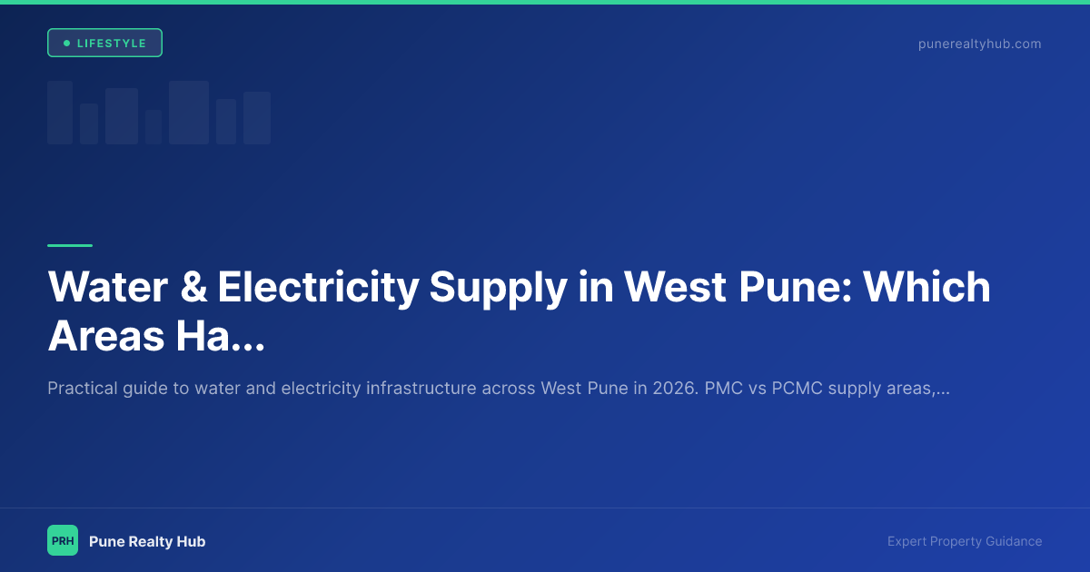 Water and electricity infrastructure in West Pune Pune